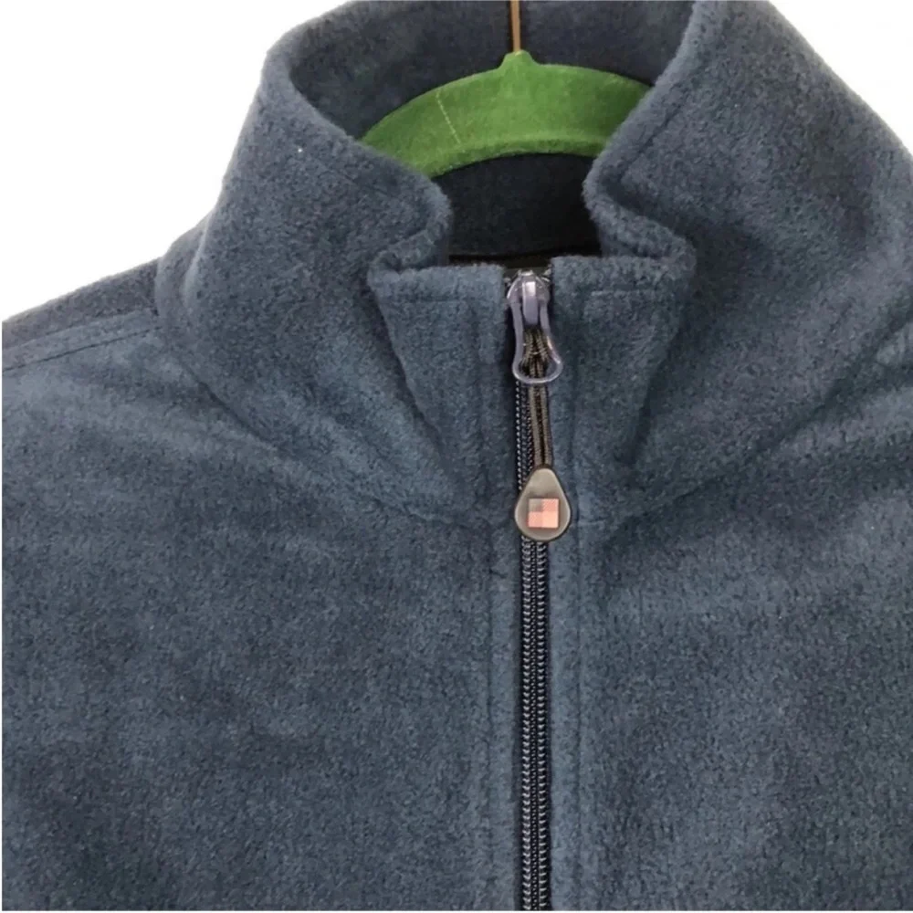 Woolrich Jacket Blue Fleece Full Zip Long Sleeves Men’s Size Large